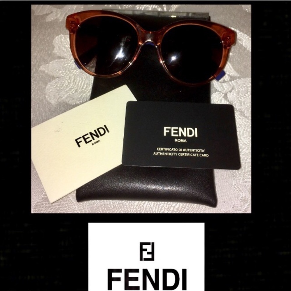 FENDI UNISEX SUNGLASSES CAN BE CHANGED TO SCRIPT - Picture 2 of 8